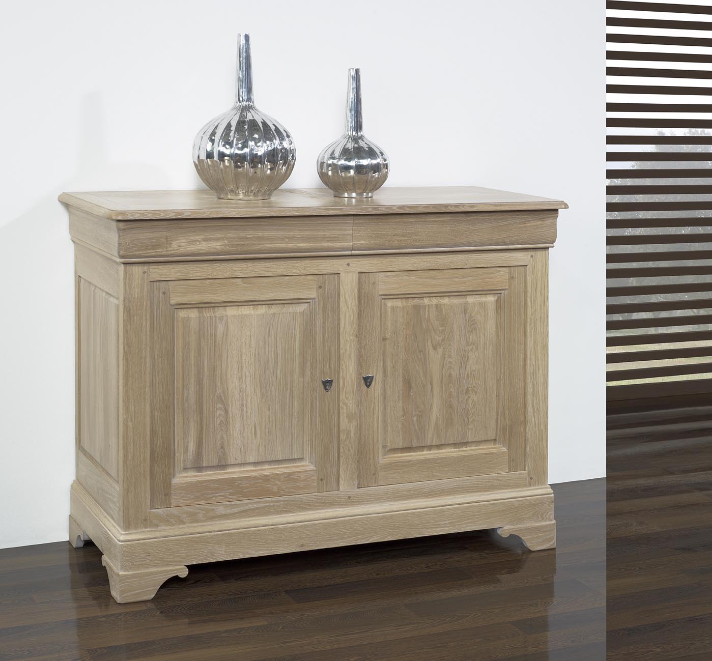 Buffet portes bois massif