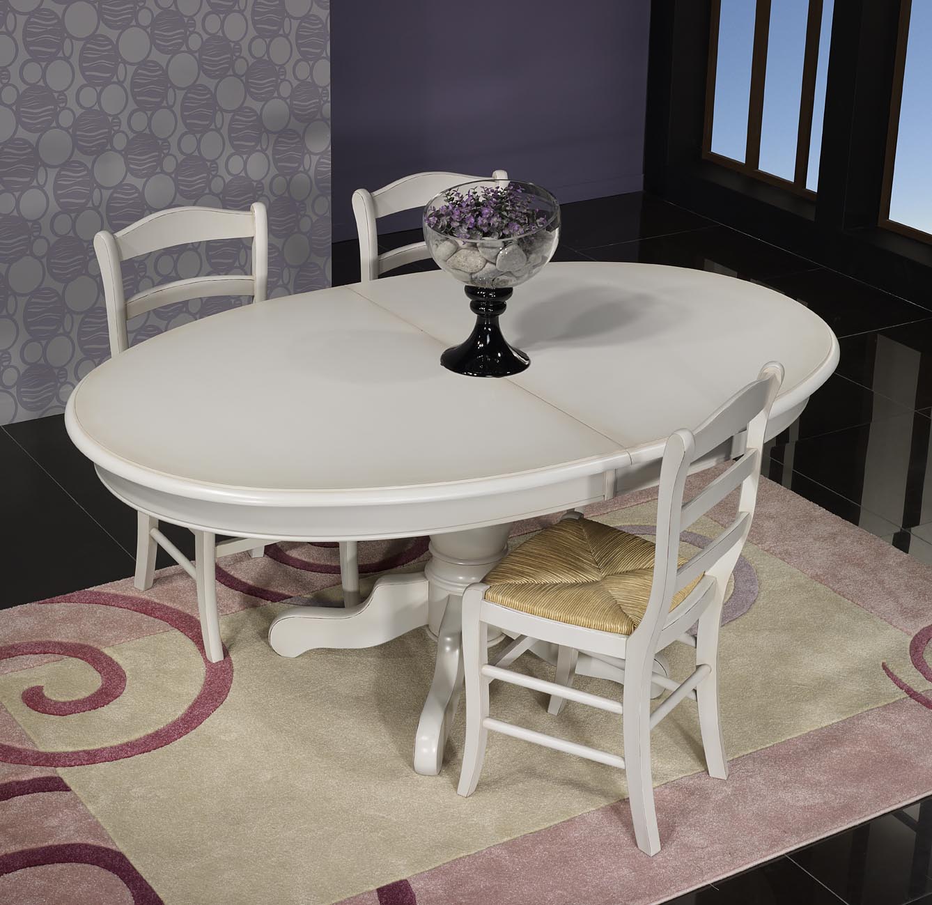 Amazing Table Ovale Pied Central #2: Table Ovale 135x110 Pied Central Delphine En Merisier Massif De Style Louis Philippe Finition Gris Perle , Meuble En Merisier Massif Amazing Table Ovale Pied Central #2: Table Ovale 135x110 Pied Central Delphine En Merisier Massif De Style Louis Philippe Finition Gris Perle , Meuble En Merisier Massif