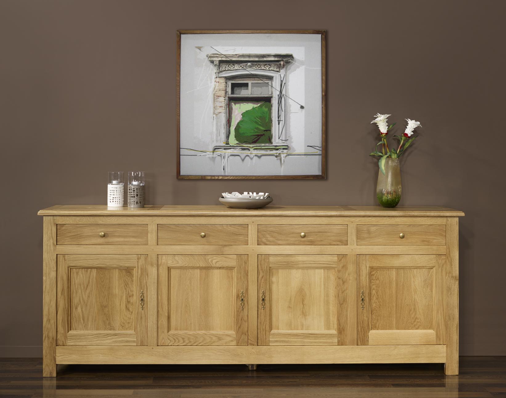 Chene Bois Massif : Massif de style Campagnard Longueur 260 cm , meuble en Ch?ne massif Chene Bois Massif : Massif de style Campagnard Longueur 260 cm , meuble en Ch?ne massif