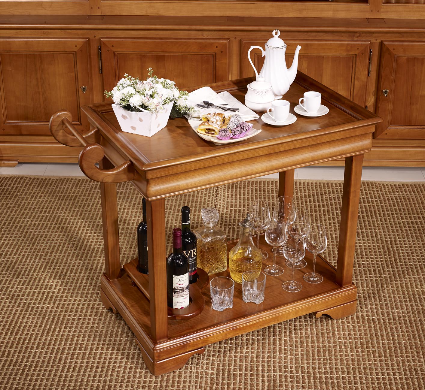 table roulante desserte en bois