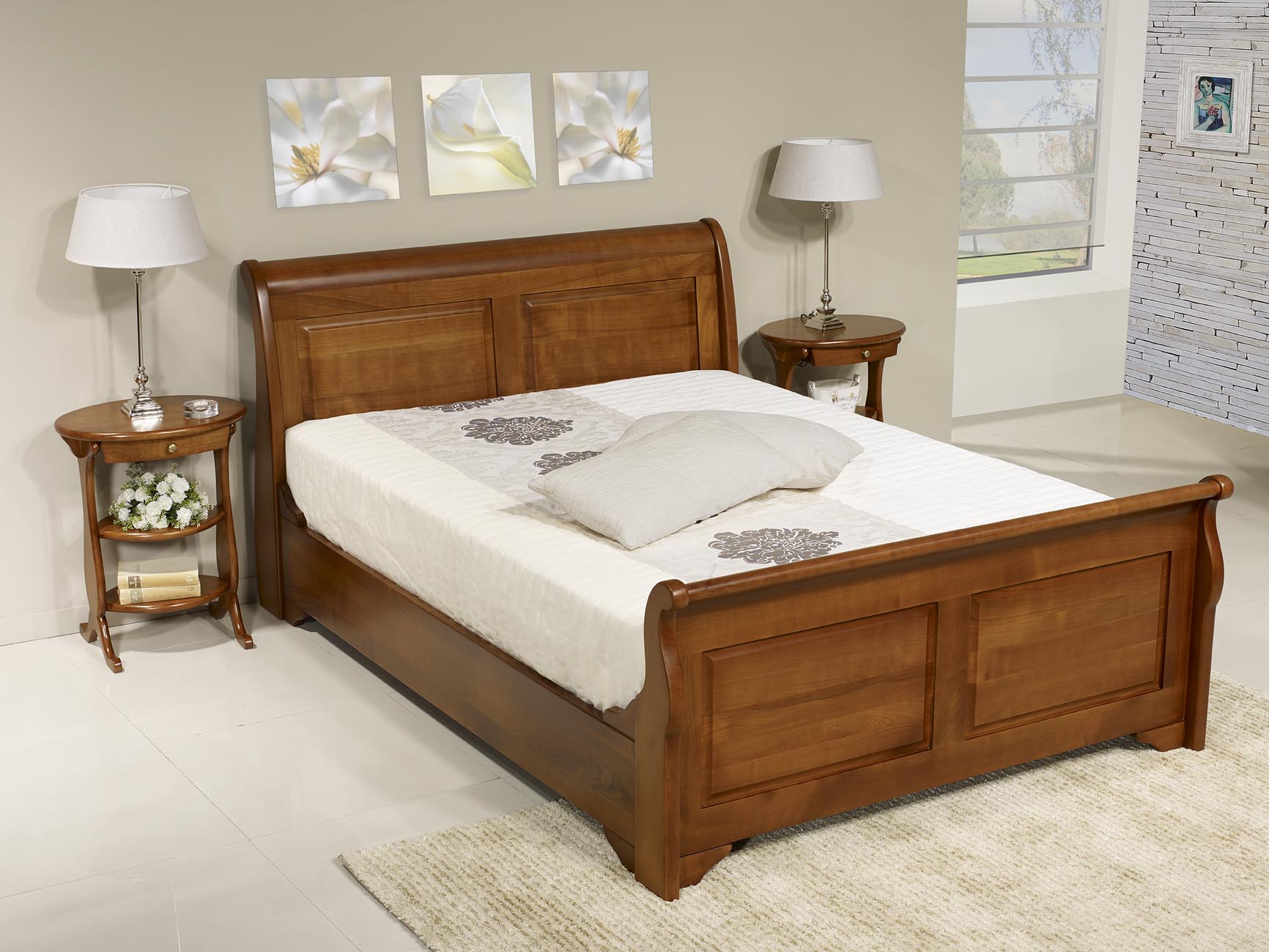 Lit Bois Massif 140x190