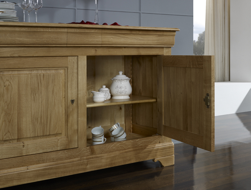 Buffet bas Louis Philippe en noyer Antiquités Chasse Passion