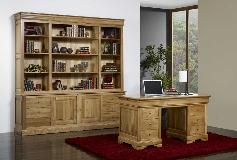 Bureau Ministre 9 tiroirs en Chêne Massif de style Louis Philippe , meuble en -> Bureaux Style Ministre Bureau Ministre 9 tiroirs en Chêne Massif de style Louis Philippe , meuble en -> Bureaux Style Ministre