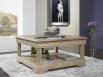 Trés belle Table basse carrée Bruno en Chêne de style Louis Philippe TABLE BASSE Trés belle Table basse carrée Bruno en Chêne de style Louis Philippe TABLE BASSE