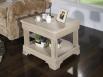 Petite table basse Ines réalisée en chêne de style Louis Philippe Finition Chêne Brossé Blanchi TABLE BASSE Petite table basse Ines réalisée en chêne de style Louis Philippe Finition Chêne Brossé Blanchi TABLE BASSE