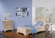 Lit 90X190 de style Louis Philippe Diego réalisé en Chêne Massif Finition Chêne Brossé Blanchi LIT Lit 90X190 de style Louis Philippe Diego réalisé en Chêne Massif Finition Chêne Brossé Blanchi LIT