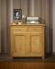 Petit buffet 2 portes 2 tiroirs réalisé en Chêne massif de style campagnard Finition Chêne doré Patine Antriquaire Largeur 87.5 cm BUFFET Petit buffet 2 portes 2 tiroirs réalisé en Chêne massif de style campagnard Finition Chêne doré Patine Antriquaire Largeur 87.5 cm BUFFET