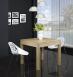 Table de repas 90x90 réalisée en Chêne massif de style Contemporain, plateau ouvert 180x90 Table de repas carrée Table de repas 90x90 réalisée en Chêne massif de style Contemporain, plateau ouvert 180x90 Table de repas carrée