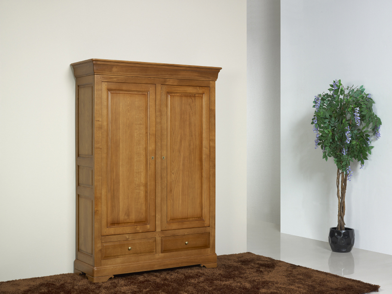 Petite Armoire 2 portes Eric en Chêne Massif de style Louis Philippe ... Petite Armoire 2 portes Eric en Chêne Massif de style Louis Philippe ...