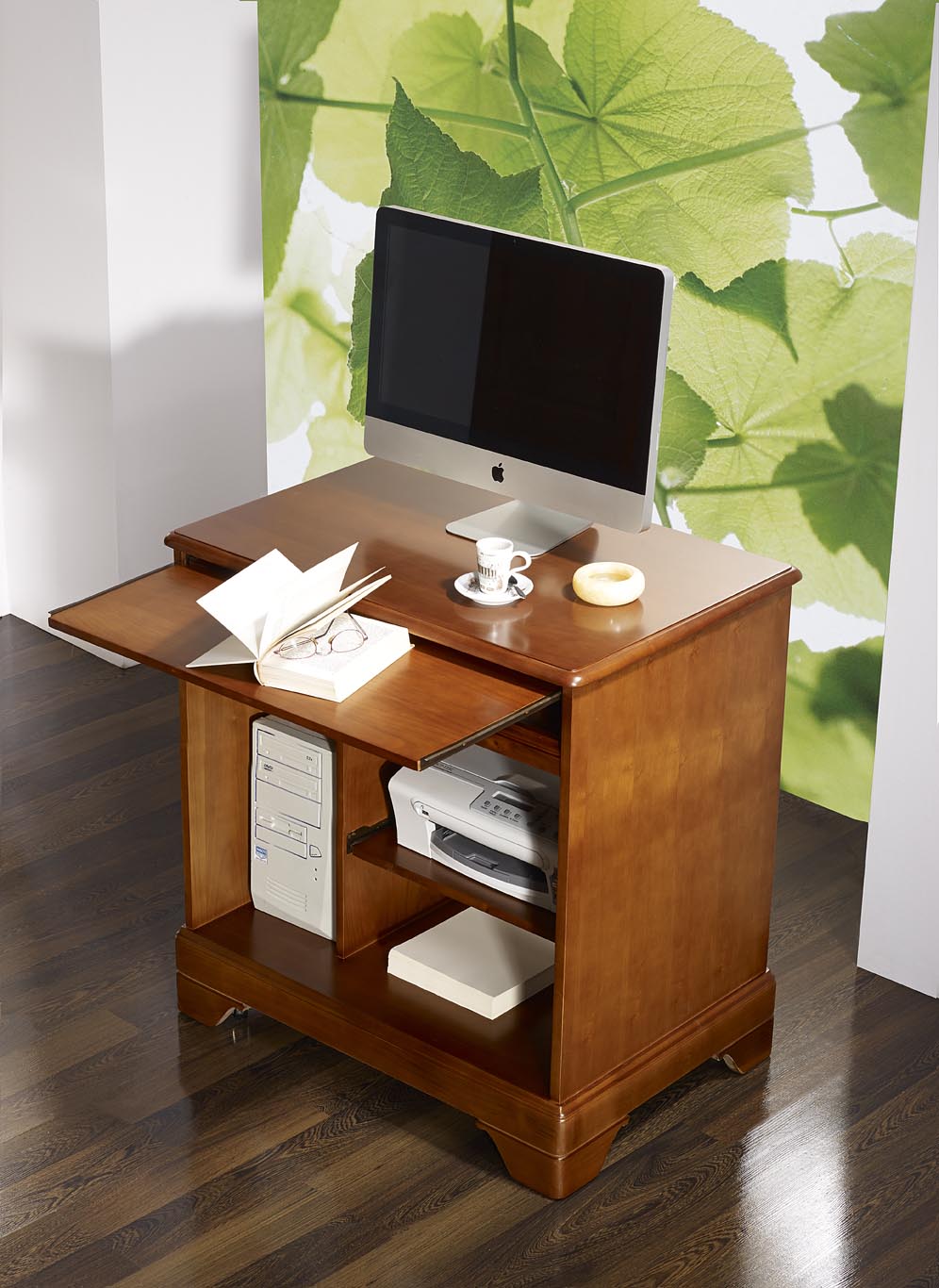 Petit Bureau Informatique En Merisier De Style Louis Philippe Meuble En Merisier Massif