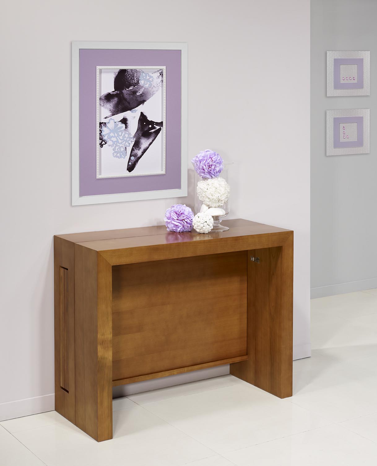 Console Extensible En Merisier Contemporaine 4 Allonges Meuble ~ Table Console Extensible En Bois Massif Console Extensible En Merisier Contemporaine 4 Allonges Meuble ~ Table Console Extensible En Bois Massif