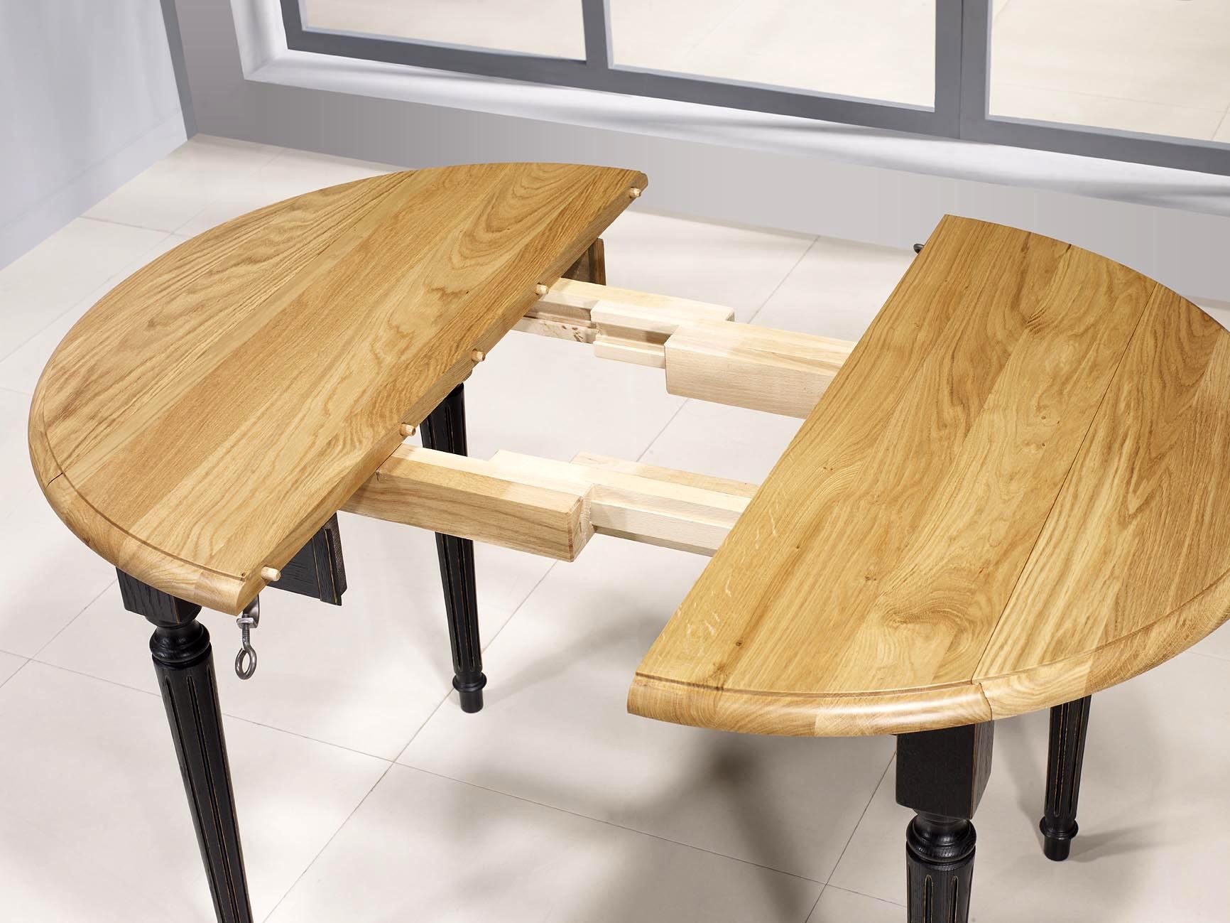 Table Ronde Volets Diam Tre 90 En Ch Ne Massif De Style Louis ~ Table Ronde Bois Massif Avec Rallonge Table Ronde Volets Diam Tre 90 En Ch Ne Massif De Style Louis ~ Table Ronde Bois Massif Avec Rallonge