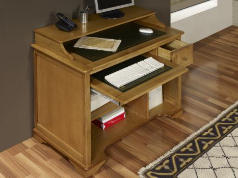 Petit bureau Informatique en Chêne de style Louis Philippe ...