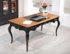 Bureau Ministre réalisé en Chêne de Style Louis XV Finition Chêne brossé Noir Patiné et Plateau Chêne Brossé Naturel Patiné Bureau Bureau Ministre réalisé en Chêne de Style Louis XV Finition Chêne brossé Noir Patiné et Plateau Chêne Brossé Naturel Patiné Bureau