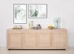 Buffet 4 portes Loann réalisé en chêne de Ligne Contemporaine Finition Brossé Naturel BUFFET Buffet 4 portes Loann réalisé en chêne de Ligne Contemporaine Finition Brossé Naturel BUFFET
