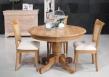Table ronde pieds central Igor de style Louis Philippe réalisée en Chêne massif diamètre 120 CM Opportunité 1 disponible en chêne doré Table ronde diam.105 Table ronde pieds central Igor de style Louis Philippe réalisée en Chêne massif diamètre 120 CM Opportunité 1 disponible en chêne doré Table ronde diam.105