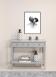 Console Mathieu réalisée en chêne de style Directoire Finition Gris Patiné CONSOLE Console Mathieu réalisée en chêne de style Directoire Finition Gris Patiné CONSOLE